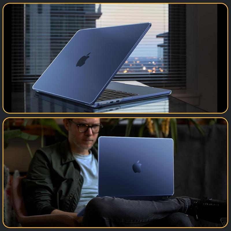 Fintie Slim Matte Case for MacBook Air 13.6 (M4/M3/M2 Chip, Model A3240/A3113/A2681), Premium Protective Cover for 13.6" MacBook Air, Laptop Casing