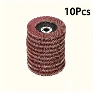 10pcs 4.5-Inch Zirconia Grinding Wheels, 40-120 Mesh, Durable for Heavy Metal Rust Removal and Polishing, Ideal for Auto, Construction, DIY, Abrasive Discs