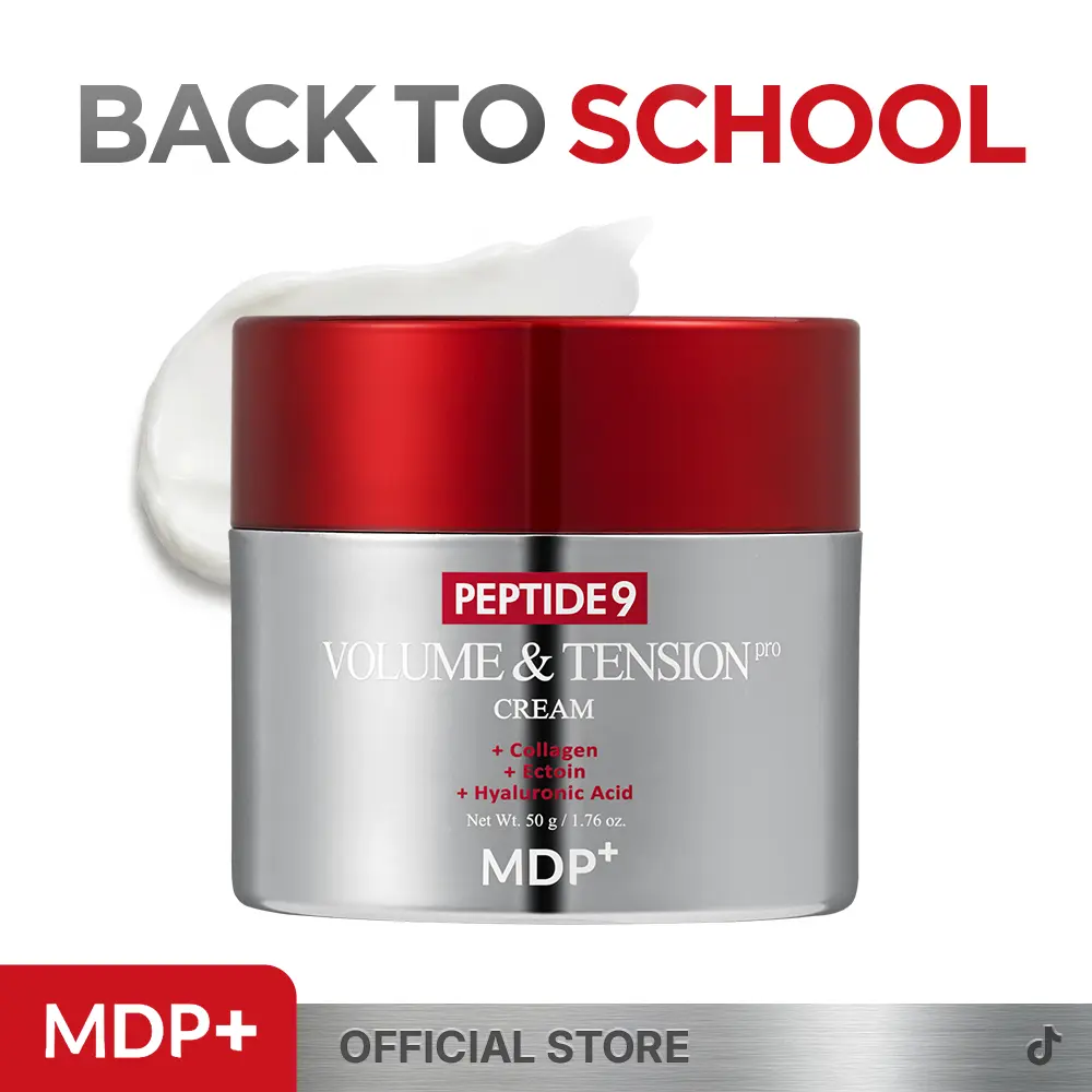 [MDP+ Official] Peptide 9 Volume and Tension Cream Pro, 24K Gold, 50g/1.76oz Night Skincare Cream, Skin Barrier Repair, Hydration, Radiance Boost, Wrinkle Reduction, Ectoin-Infused Formula