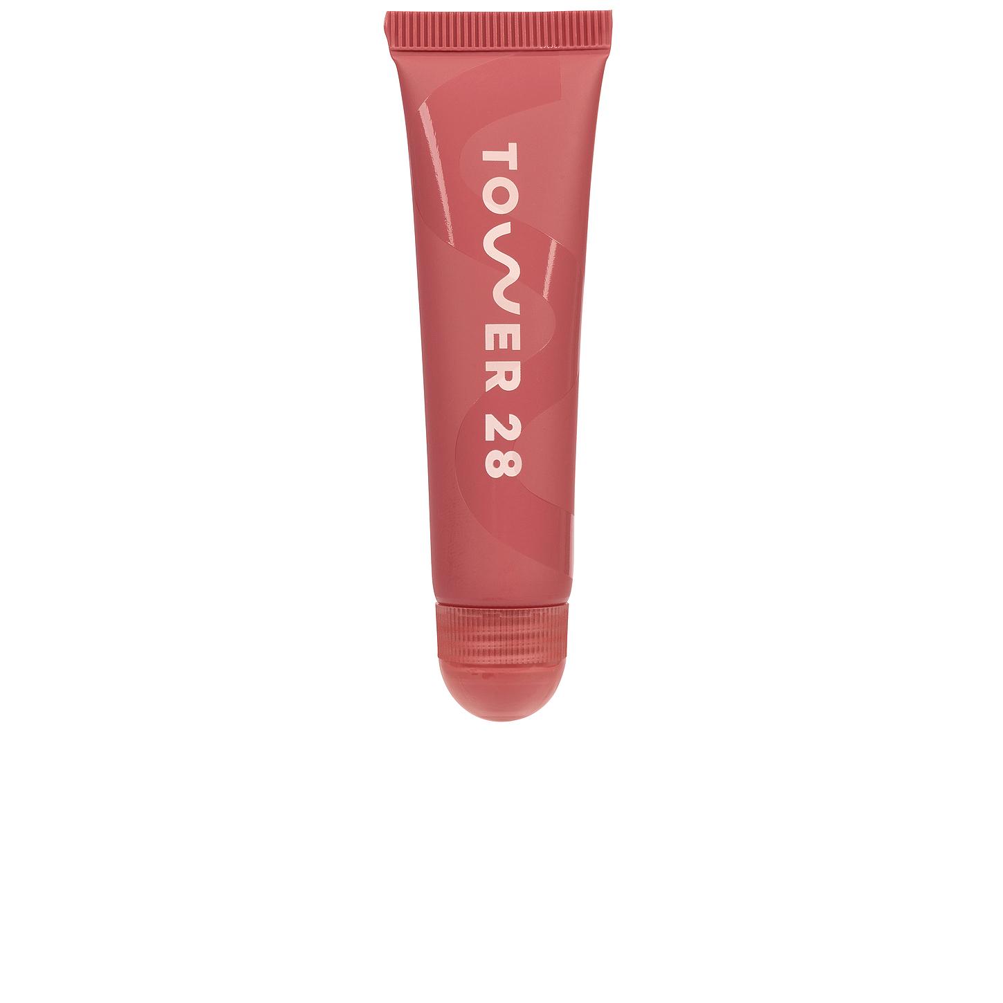 Tower 28 Lipsoftie Tinted Lip Treatment in Red Bean Mochi
