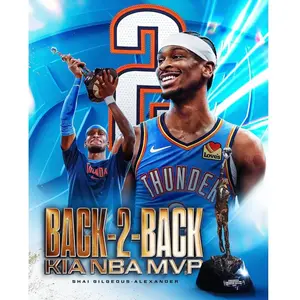 Shai-Gilgeous-Alexander-KIA-NBA-MVP-For-The-Second-Consecutive-Season-2026-Poster-Poster