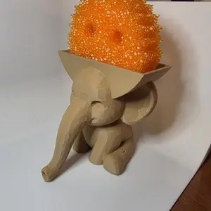 Elephant Scrub Daddy Holder - Unique Design for Holding Scrub Daddy Sponge - Perfect for Kitchen Organization