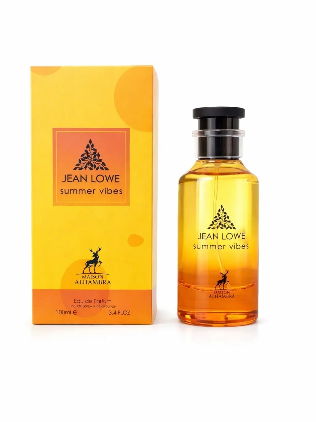 MAISON ALHAMBRA Jean Lowe Summer Vibes Unisex EDP 100ml(3.4oz) - High Quality, Scented, Zesty, Floral, Fruit-Based Fragrance with Musk, Clean Sunny Scent, Light Woods, Soft Warmth, Citrus Zest - Daytime Wear, Mother's Day Gift, High Quality Fragrance, Sce