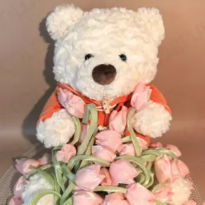 Cute Sweater Bear Plush Toy Cute Dress Up Teddy Bear Stuffed Animal Toy Valentine's Day Children's Day Gift, Valentine's Day Lover's gift