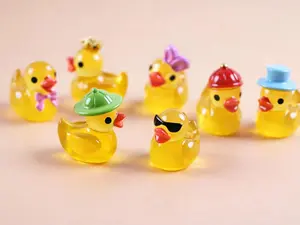 Tiny Glow in the Dark Mini Duck Figurines