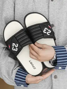 Men's Fashion Sport Sandals, Open-Toe Massage Slippers, Anti-Slip Breathable Summer Shoes, Sizes 39-47, Velcro Strap, Beach & Vacation