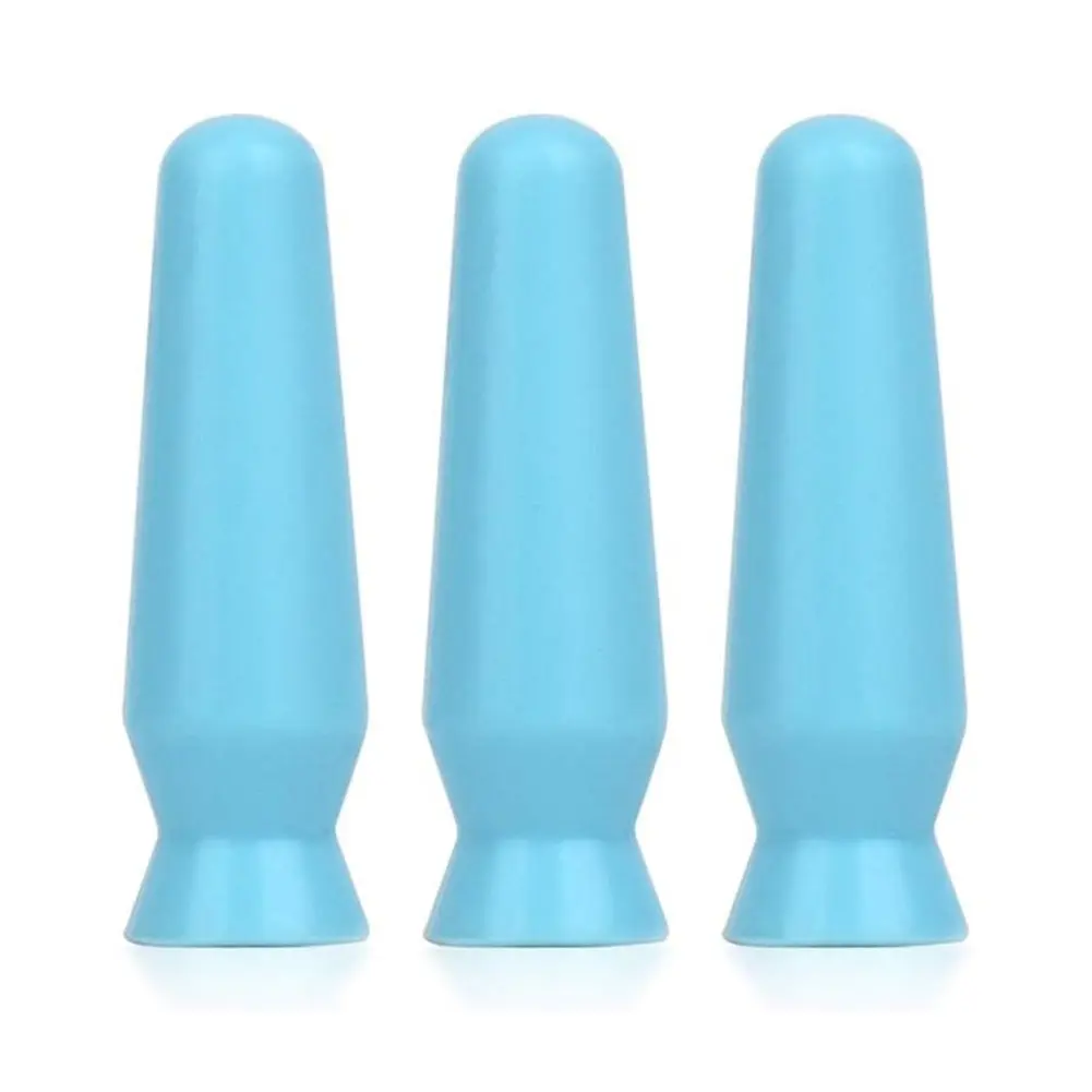 3-Pack Scleral Lens Remover-Inserter Plunger Set - Large-Sized Safe Silicone Plunger with Ventless Grip, Daily Hygienic Efficient Hard Contact Lens Handling, User-Friendly Design for Removal Insertion & Contamination Risk Reduction