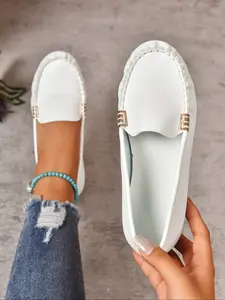 Women's Fashionable Casual Doodle Shoes, Handmade Stitching Design, Anti-Slip Sole, Perfect for Daily Wear & Comfortable Fit