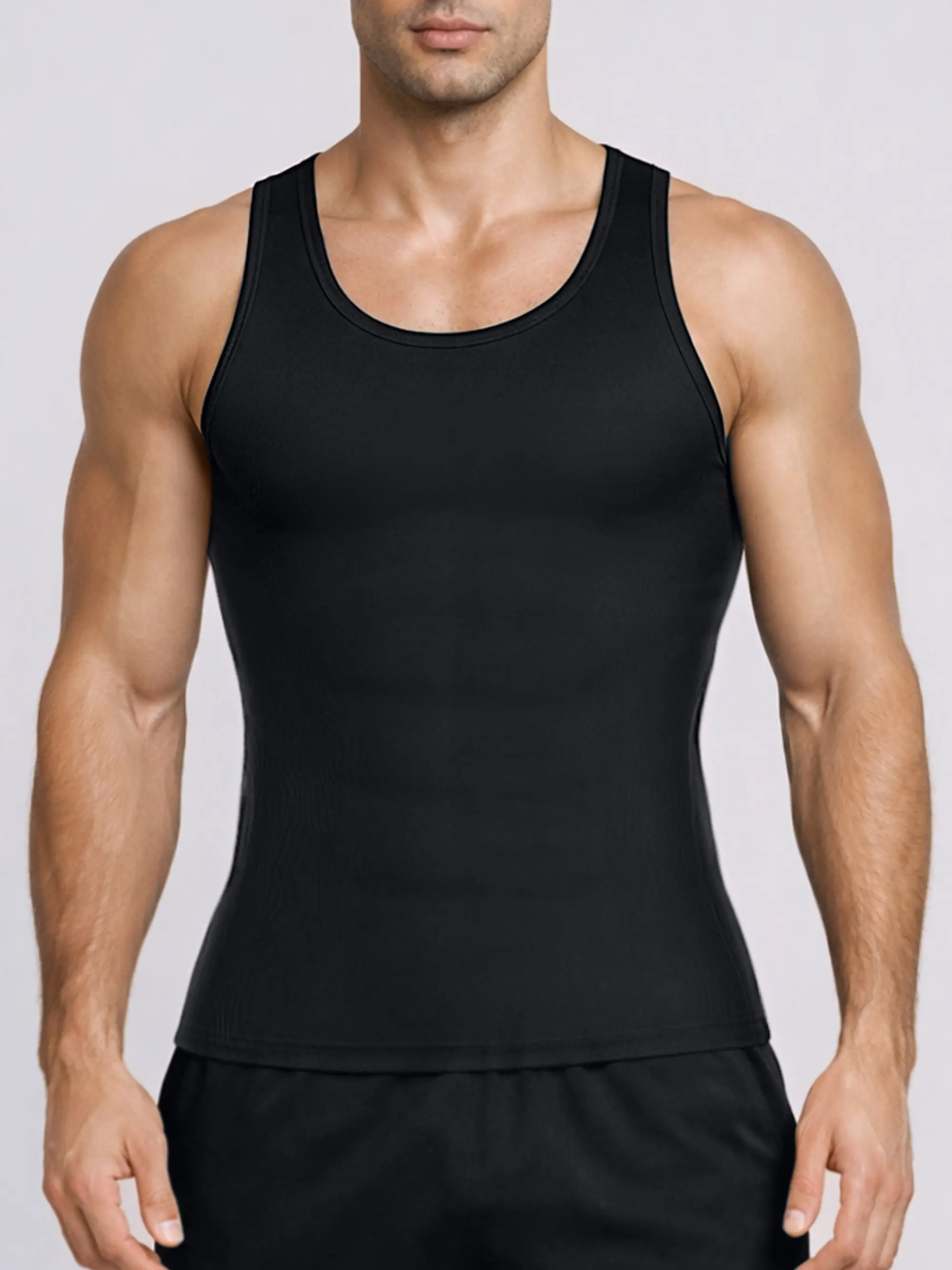 Shapellx Bare Essentials Men's Seamless Compression Tank Shapellx Bare Essentials Men's Seamless Compression Tank