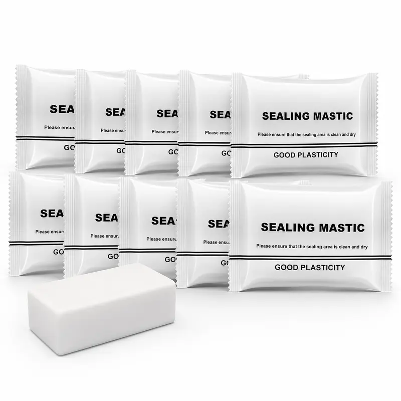 MirrorZone 10-Pack Waterproof Sealant Putty - Excellent Moldability, High Density, High-Temperature Resistant, Custom Fit, Super Strength, Adhesive for Cracks, Wall Hole Filler, Rapid Drying, All-Round Sealing Solution, Industrial Use