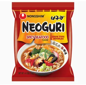 Nongshim Neoguri Spicy SeaFood Udon Type Instant Noodles 4.23 oz 1 pack