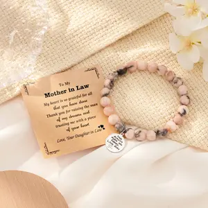 Bracelet Gifts for Bonus Mom/Bonus Daughter/Mother-in-law/Daughter-in-law Mother's Day Thanksgiving Birthday Wedding Day Gift