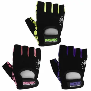 New MRX Women Weight Lifting Gloves GYM Workout Star Series All Sizes Protective Gear Amara Fabric Reinforced Palm