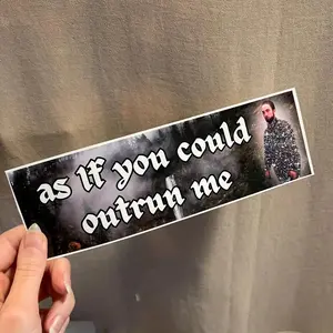 Car Bumper Sticker, 1 Count Funny Meme Sticker, Weatherproof Car Vinyl Sticker, Perfect Gifts, Funny Meme Sticker, Truck Decals, Sticker For Cars