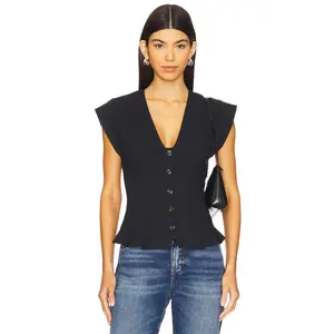 Free People x REVOLVE Dylan Vest in Black
