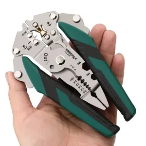 Electrical engineering marvel! One pair of pliers handles wire stripping/crimping/cutting/winding in seconds without damaging the wire core. Foldable and portable, suitable for cutting, crimping, and stripping – perfect for all electrical jobs.