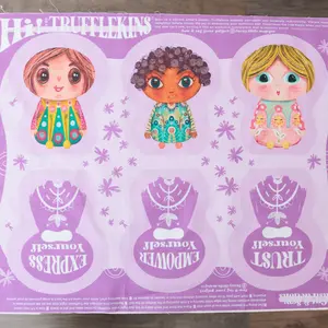 DIY Plush Doll Sewing Kit: Beginner Cotton Fabric Panel