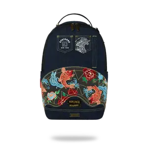 Sprayground Evisu Style DLX Denim Backpack