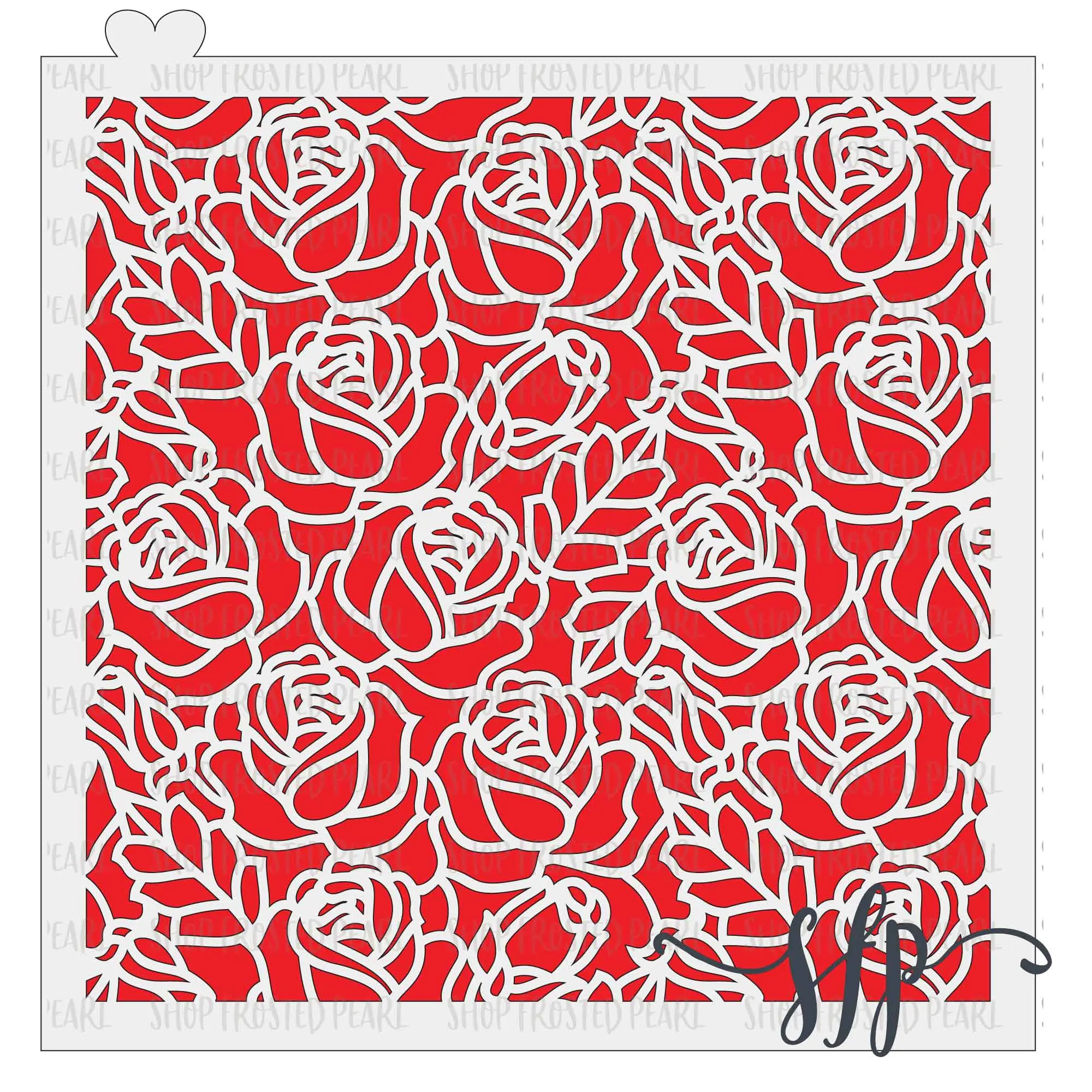 Rose Lace - Stencil | Cookie Stencil, Baking Supplies, Cookie Decorating, Wedding, Floral