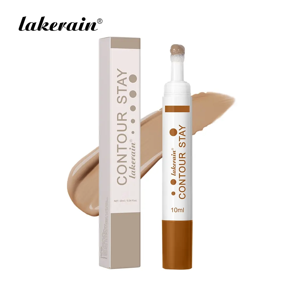 Long lasting Liquid Contour Stick,  Creamy Contour & Highlight Stick, Waterproof & Smudge-Proof Facial Contouring Makeup, Nourishing Hydrating Formula, Buildable Blendable Coverage for All Skin Tones, Matte Buildable Contour