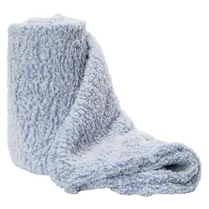 Marled Blue Cloud Sherpa Throw Blanket - Soft and Plush, Comfortable Gift for Women, Perfect for Valentines