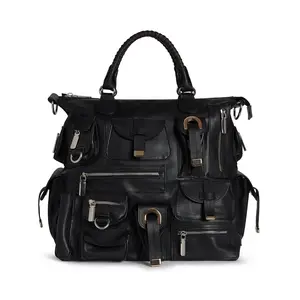 Leather Cargo Pocket Bag