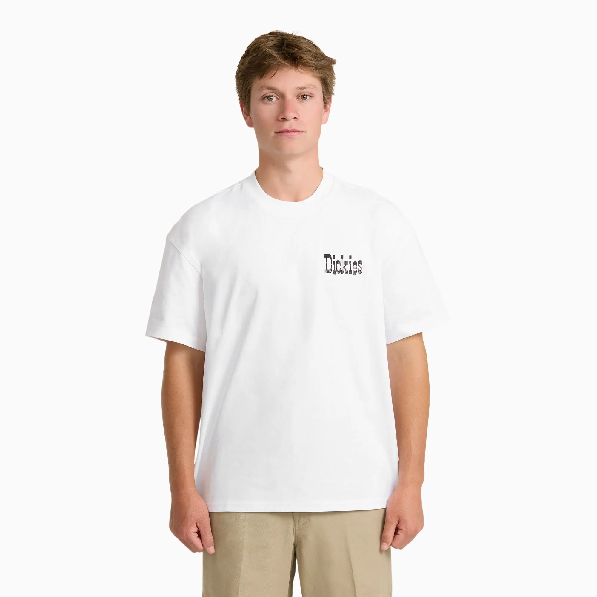 Dickies Polk Short Sleeve Graphic T-Shirt, 100% Cotton Graphic Print, Workwear Style