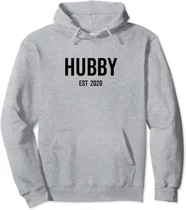 Hubby Est 2020 Best Husband Marriage Wedding Anniversary Pullover Hoodie - Matthewmatt Shop 41B0D9YM5WPL
