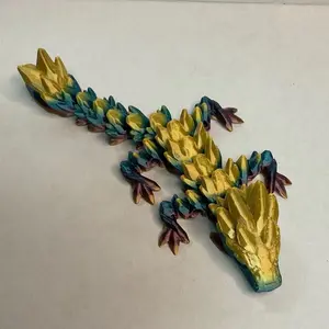 Gemstone baby dragon crystal