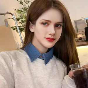 Minimalist Shirt Style with Detachable Pointed Collar Versatile Accessory for Autumn and Winter Outfits Casual Classy Top Button Front Collared