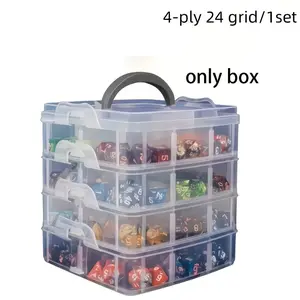 This large, transparent storage box with a lid and handle is perfect for storing hair accessories, jewelry, cosmetics, handicrafts, hardware, small parts, beads, nails, and screws. It's also an ideal gift for craft enthusiasts.