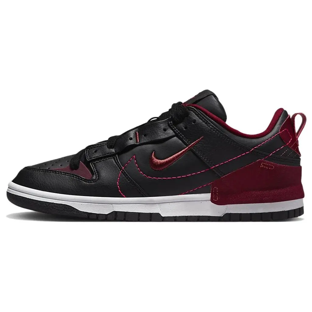 Nike Dunk Low Disrupt 2 Black Dark Beetroot Skate Shoes Women's DV4024-003