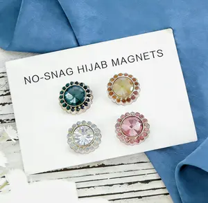 4PCS Strong Magnets Hijab Pins for Clothes Scarves hijab pins for Women or Girt Islam Hijab Pins Vintage Hijab Accessories