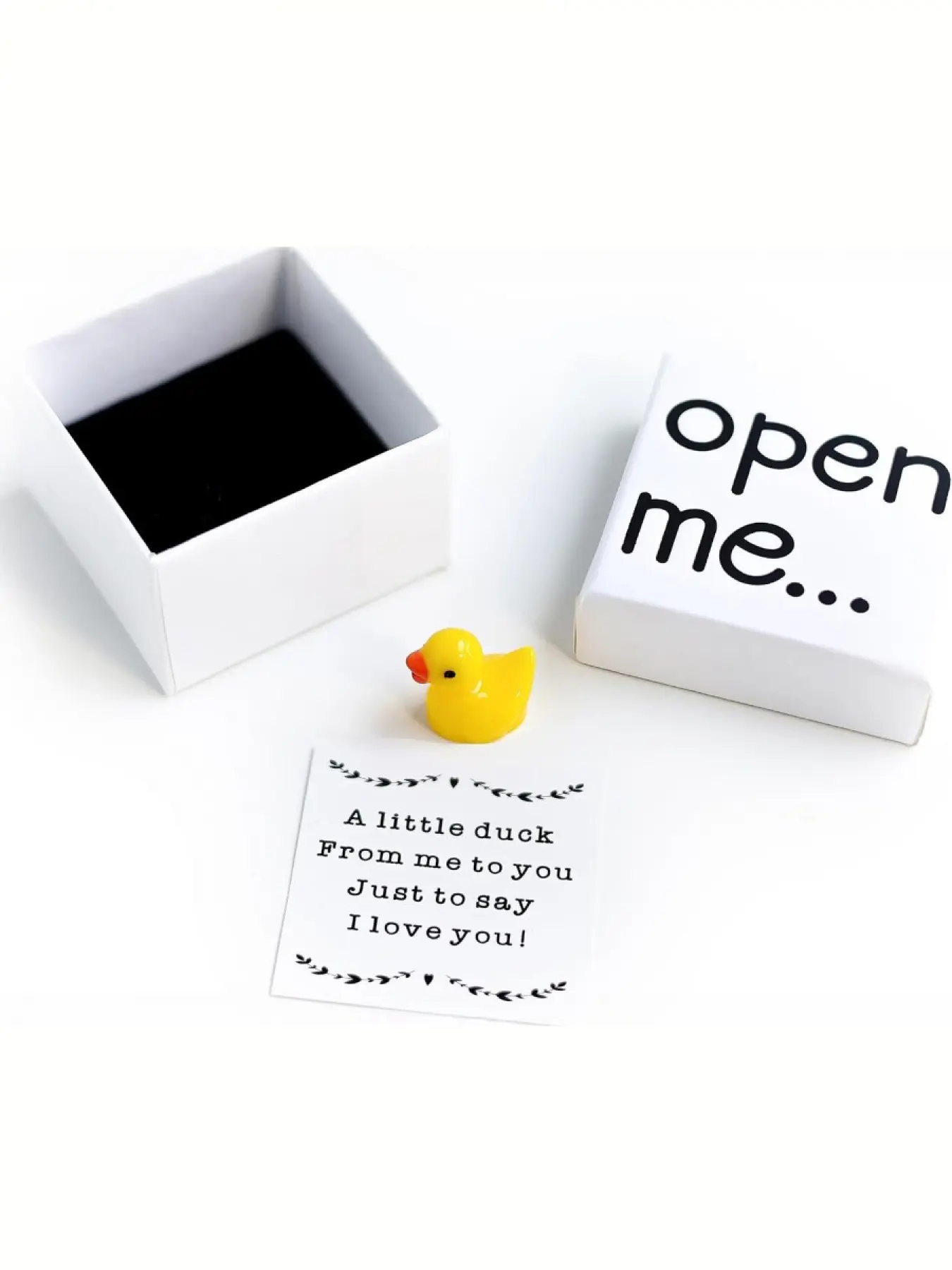 Valentine's Day Gifts for Boyfriend & Girlfriend, I Love You Duck Matchbox Gift Ideas, Casual Plastic Frog Present for All Seasons, Themed Gift Box