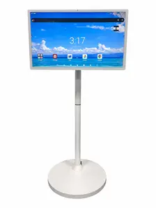 27-Inch Portable Smart TV on Wheels - Android 14 Mobile TV with 8G RAM, 128G Storage, 6-8H Battery, 180° Swivel Stand | Ideal for Bedroom, Living Room Viewing