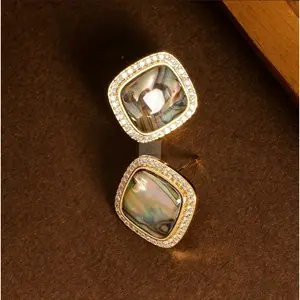 Natural abalone shell earrings