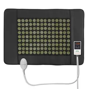 UTK Far Infrared Heating Pad for Back, 5X Deeper Pain Relief, 126 Natural Pure Jade Heating Pad, FSA-HSA Eligible, Gift for Women Men, Hotter to 159℉, 16 Timers Auto-Off, Memory Function, 31"x 21"