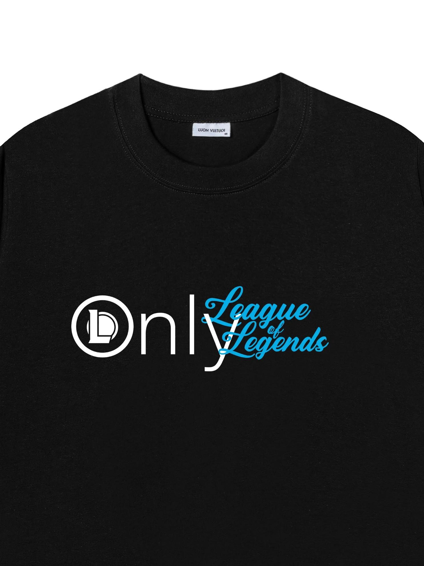 Only League of Legends Oversized Graphic T-Shirt LOL Meme Streetwear Unisex 100% Cotton