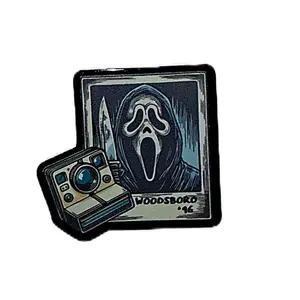 Ghostface Scream Polaroid Picture Vent Clip Air Freshener with Scent Tab for Car Vent Accessories Secure Fit Cool Decor Functional Accessory