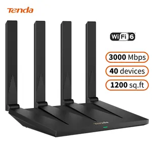 Tenda AX3000 WiFi 6 Router, Dual-Band Gigabit Wireless Router Internet for Home, VPN & IoT Network, EasyMesh Compatible, OFDMA, MU-MIMO, NFC Tap-to-Connect (RX12 Pro),  reliable internet fast gaming router