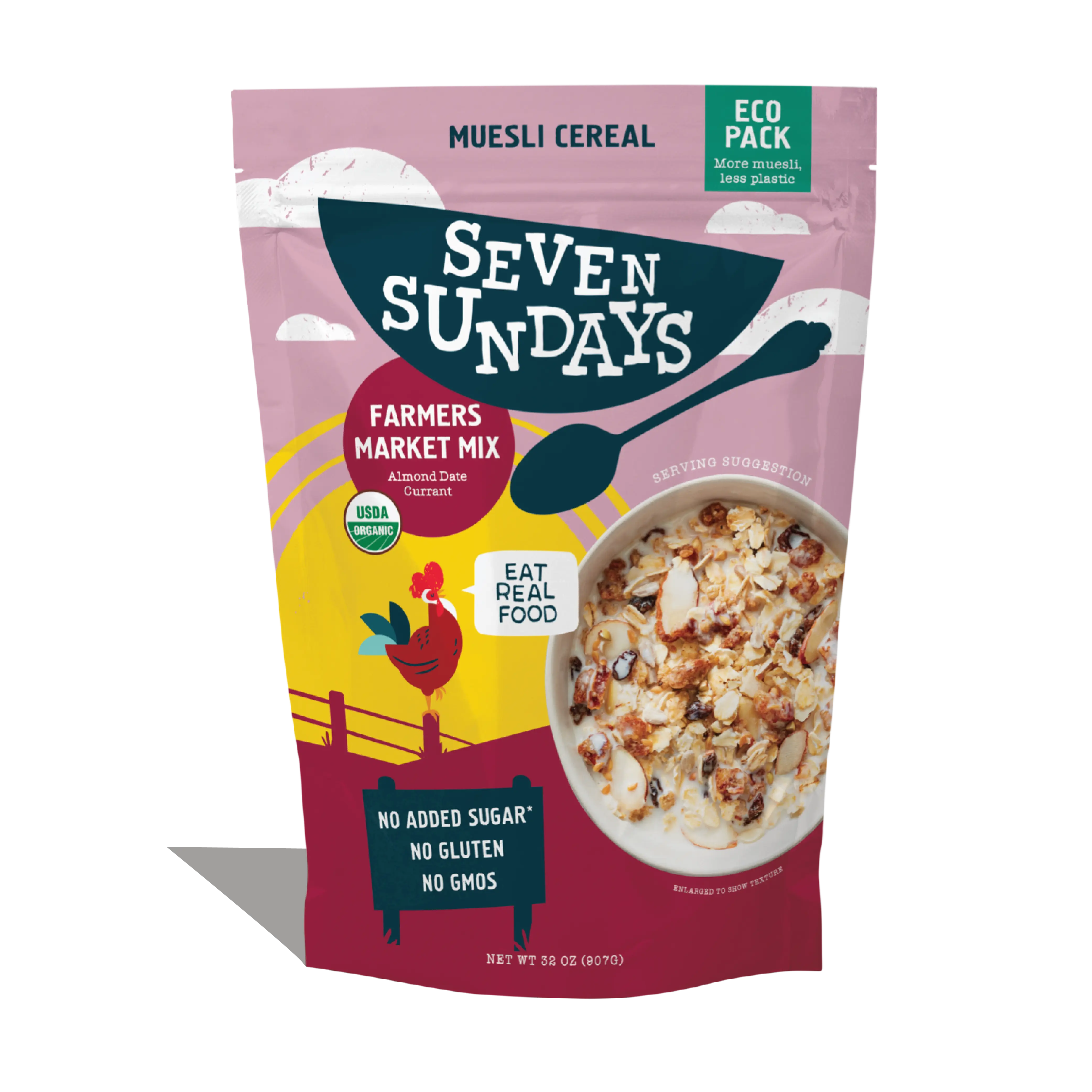 Organic Farmer's Market Almond Date Muesli Eco-Pack, 32oz