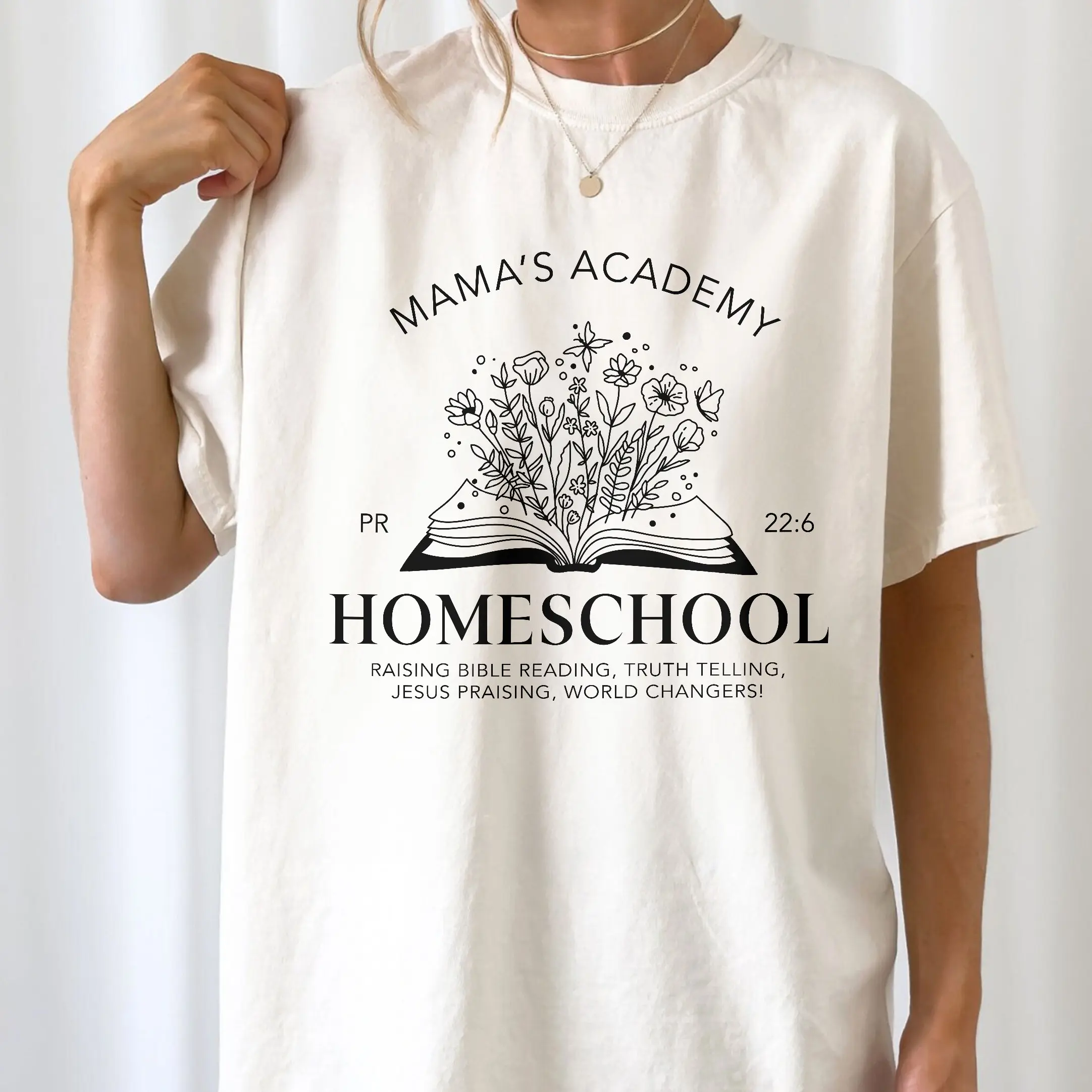 Mama's Academy Homeschool Shirt, Homeschool Mama Shirt, Charlotte Mason Shirt, Homeschool Teacher Gift, Christian Mom Shirt