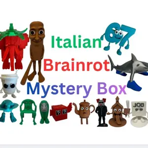 Italian Brainrot Mystery Box It's For Girls and Boys, Toys, Gifts for fans, Gaming Accessories for Room Decor, 4 sizes, 1/14 chance to get each item shown in the main picture