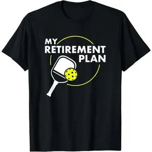 Unisex-Adults Pickleball Funny Slogan T-Shirt, Short Sleeve, Classic Fit