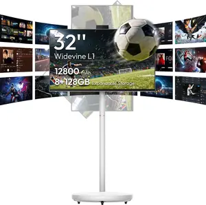 MESWAO 32 Inch Portable Smart TV on Wheels