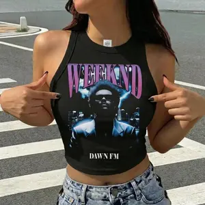 The R&B World Tour 2026 Tank Shirt, Signed Photo Graphic Unisex Jersey Tank, Week-end Music Tour Sleeveless Tee