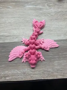 3D Printed Love Dragon Figurine - High-Quality Home Decor Statue by RAL3Designs
