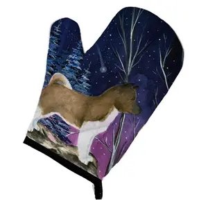 Carolines Treasures  Starry Night Akita Oven Mitt