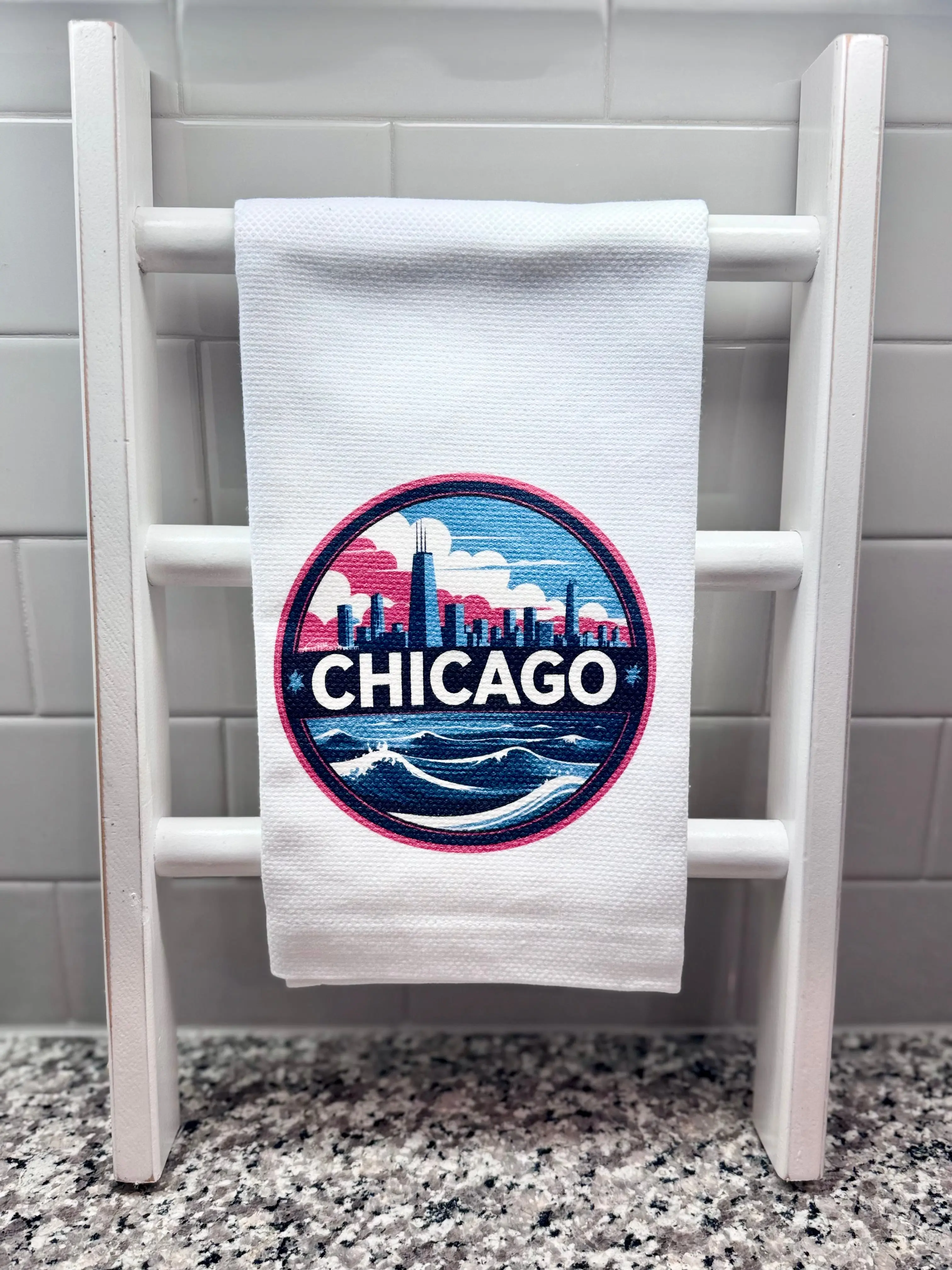 Chicago City Hand Towel Tea Towel Dish Towel