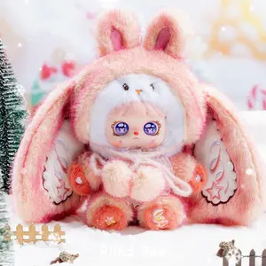 collection Christmas Bear Plush Pendant Keychain Cute Keychain Fuzzy Trendy Fun Party Soft Plush Collectible Art Toy Box Series Box Cute Gift Collectible Gift Anime Room Decor Box Ship hot item  accessory exclusive vinyl figure universe plush doll